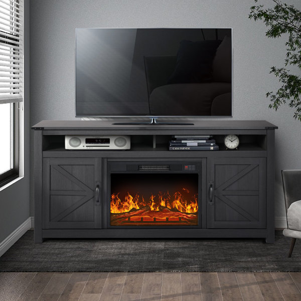 Gracie Oaks Baljinder TV Stand for TVs up to 65" with Fireplace